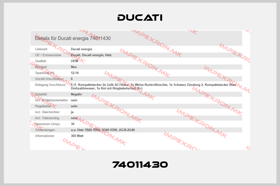 Ducati-74011430price