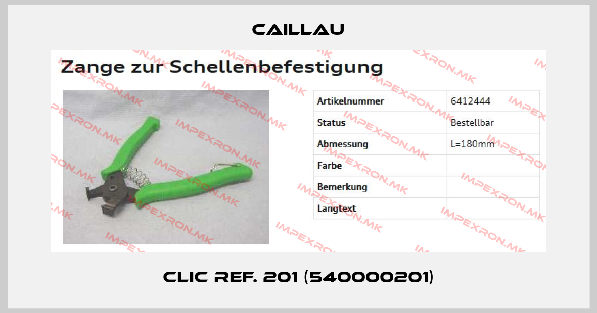 Caillau-CLIC Ref. 201 (540000201)price