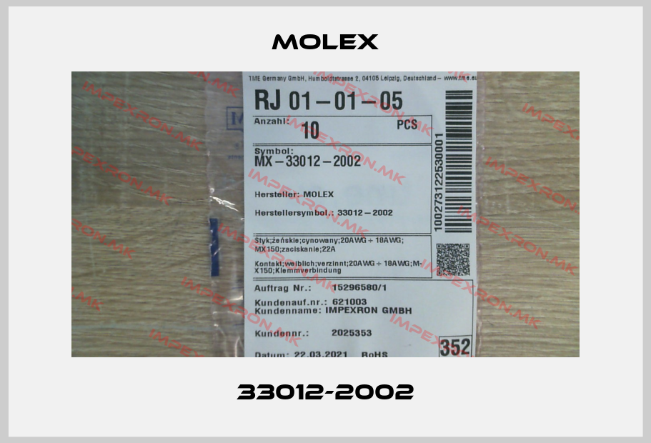 Molex-33012-2002price