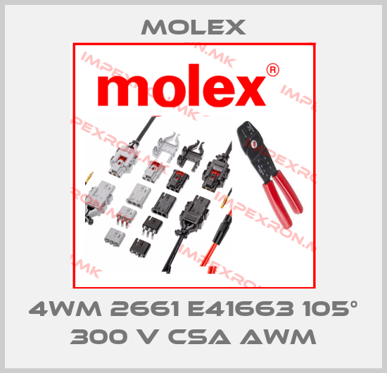 Molex-4WM 2661 E41663 105° 300 V CSA AWMprice