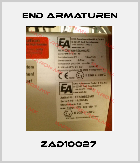 End Armaturen-ZAD10027 price