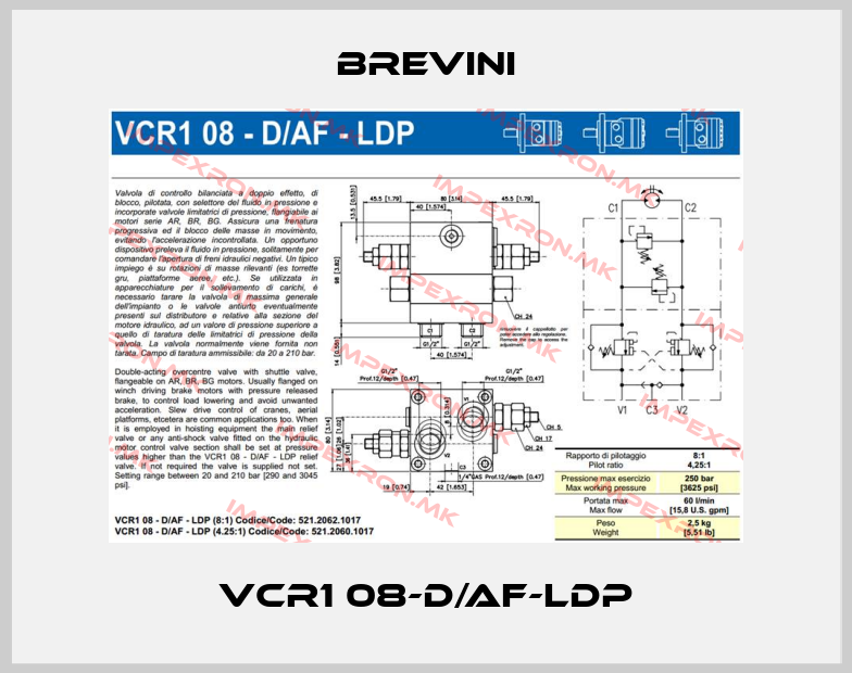 Brevini-VCR1 08-D/AF-LDPprice