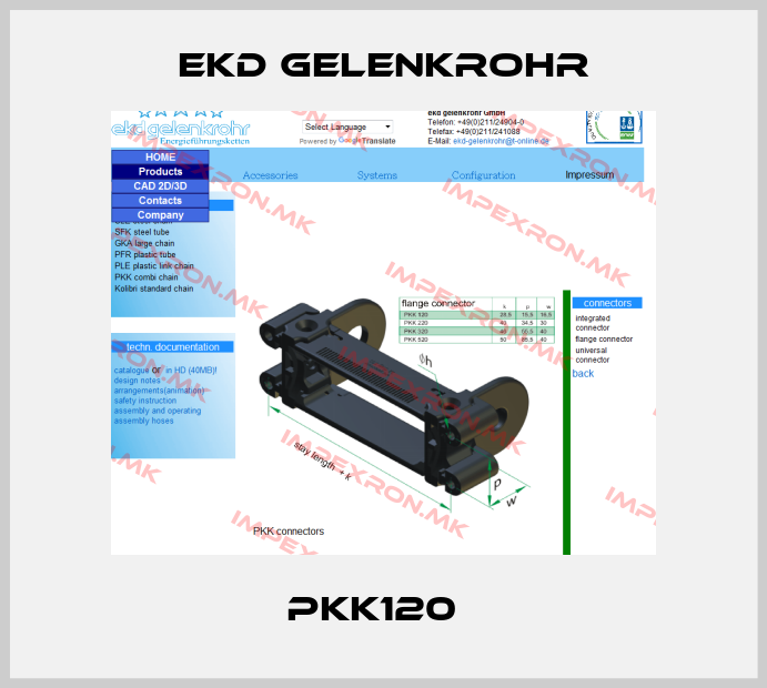 Ekd Gelenkrohr-PKK120  price