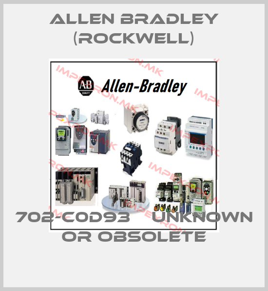 Allen Bradley (Rockwell)-702-C0D93    UNKNOWN OR OBSOLETEprice