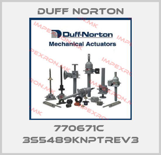 Duff Norton-770671C  3S5489KNPTREV3price