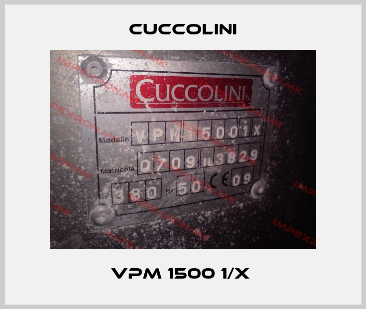 Cuccolini-VPM 1500 1/X price