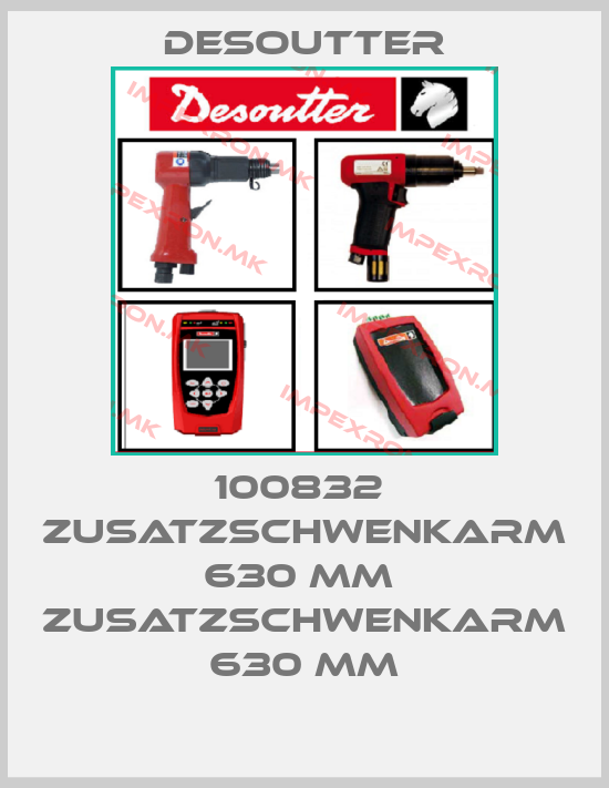 Desoutter-100832  ZUSATZSCHWENKARM 630 MM  ZUSATZSCHWENKARM 630 MMprice