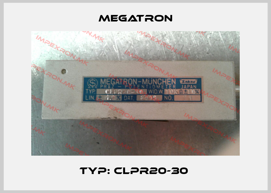 Megatron-TYP: CLPR20-30 price