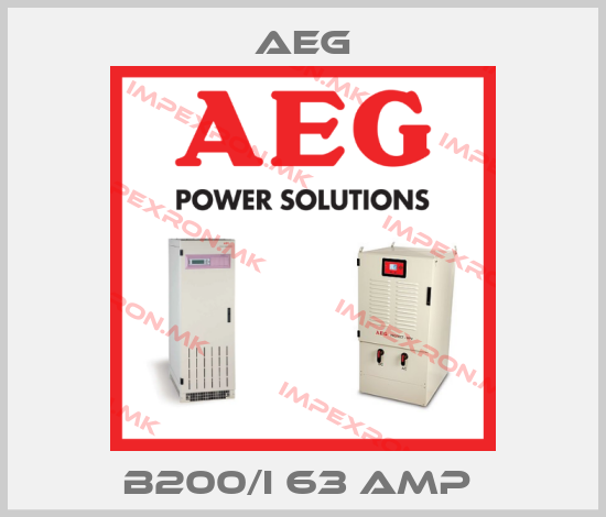 AEG-B200/I 63 Amp price