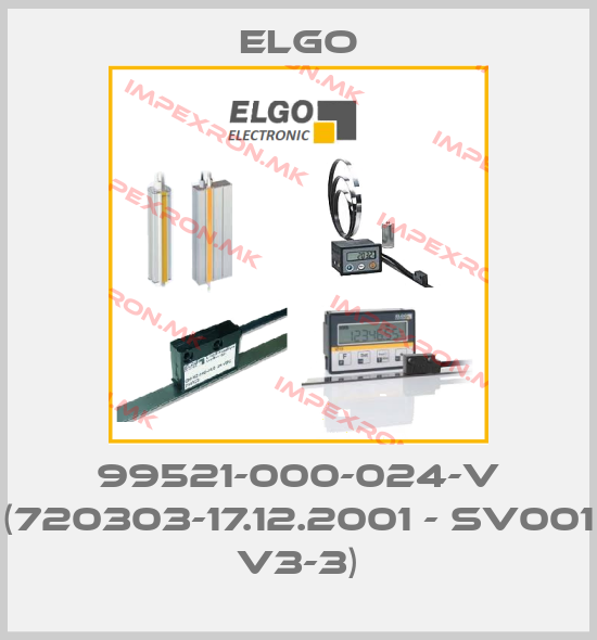 Elgo-99521-000-024-V (720303-17.12.2001 - SV001 V3-3)price