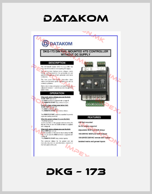 DATAKOM-DKG – 173price