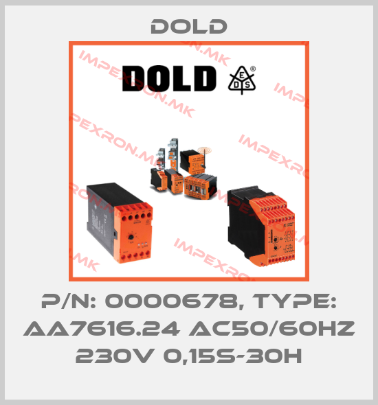 Dold-p/n: 0000678, Type: AA7616.24 AC50/60HZ 230V 0,15S-30Hprice