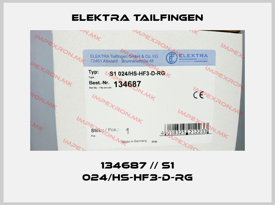 Elektra Tailfingen-134687 // S1 024/HS-HF3-D-RGprice