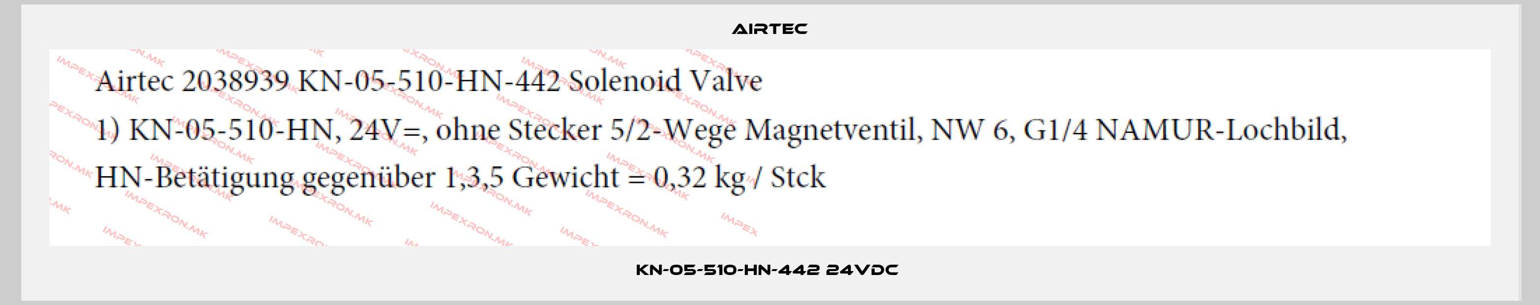 Airtec-KN-05-510-HN-442 24VDC price