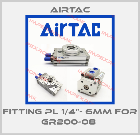 Airtac-Fitting PL 1/4"- 6mm for GR200-08 price