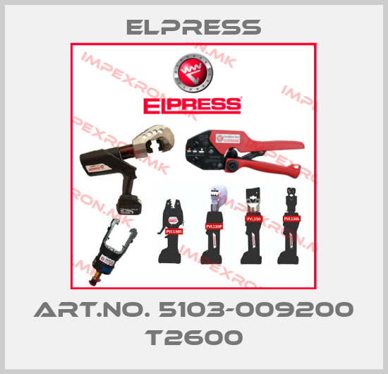 Elpress-Art.No. 5103-009200 T2600price