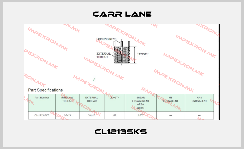 Carr Lane-CL1213SKS price