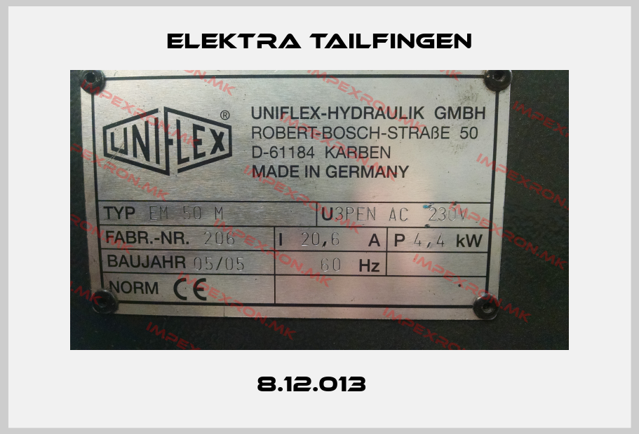 Elektra Tailfingen-8.12.013  price