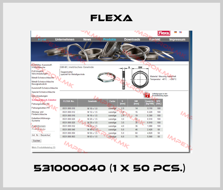 Flexa-531000040 (1 x 50 pcs.) price