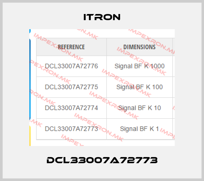 Itron-DCL33007A72773price