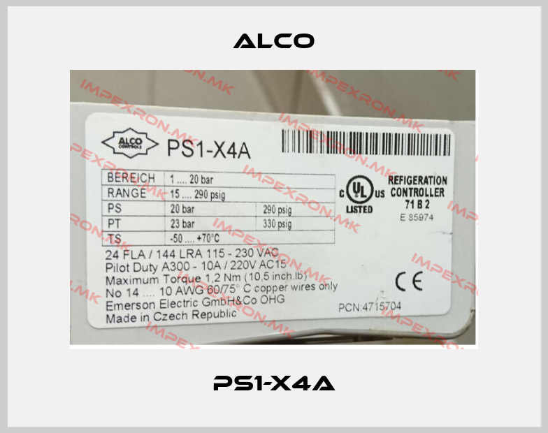 Alco-PS1-X4Aprice