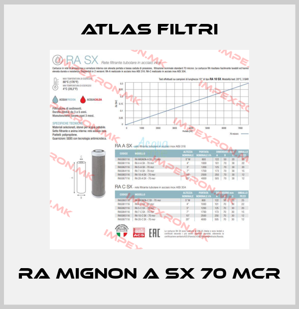 Atlas Filtri-RA Mignon A SX 70 mcrprice