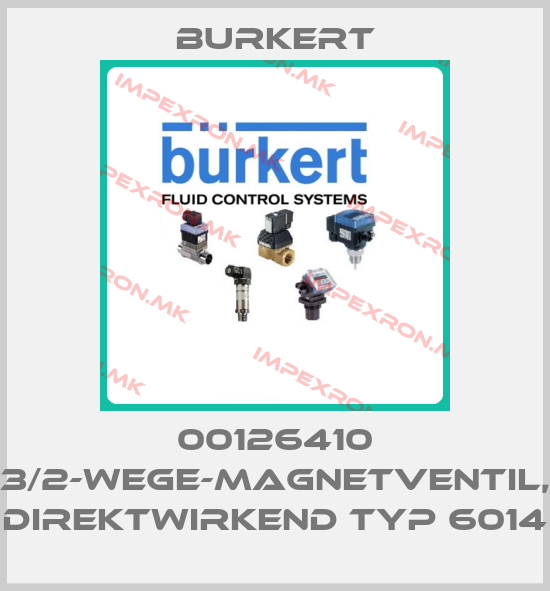 Burkert-00126410 3/2-WEGE-MAGNETVENTIL, DIREKTWIRKEND TYP 6014price