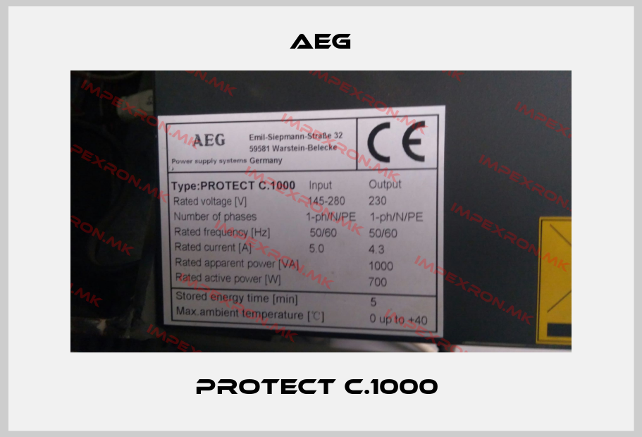 AEG-PROTECT C.1000 price