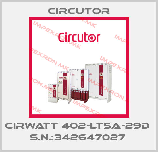 Circutor-CIRWATT 402-LT5A-29D  S.N.:342647027 price