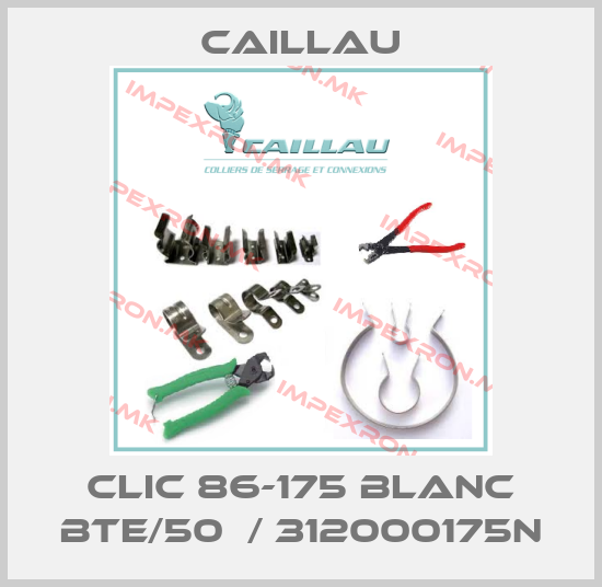 Caillau-CLIC 86-175 BLANC BTE/50  / 312000175Nprice