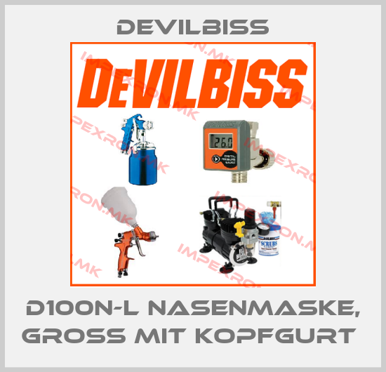 Devilbiss-D100N-L NASENMASKE, GROß MIT KOPFGURT price