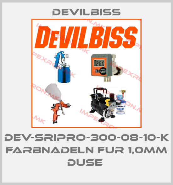 Devilbiss-DEV-SRIPRO-300-08-10-K FARBNADELN FUR 1,0MM DUSE price