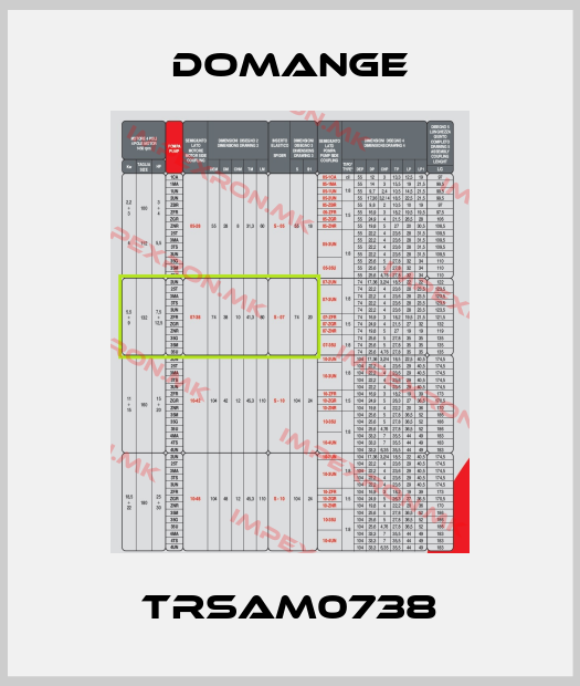 Domange-TRSAM0738price