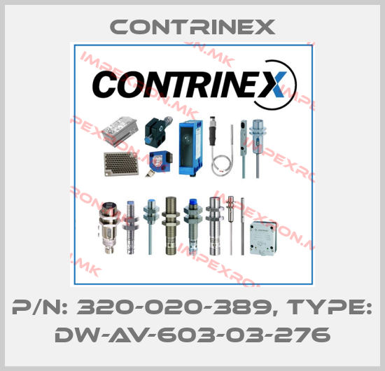 Contrinex-P/N: 320-020-389, Type: DW-AV-603-03-276price