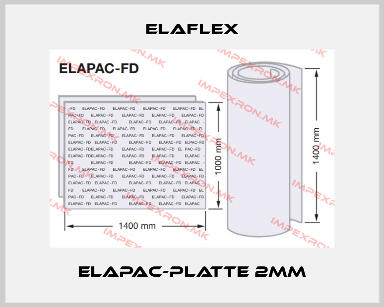 Elaflex-ELAPAC-Platte 2mmprice