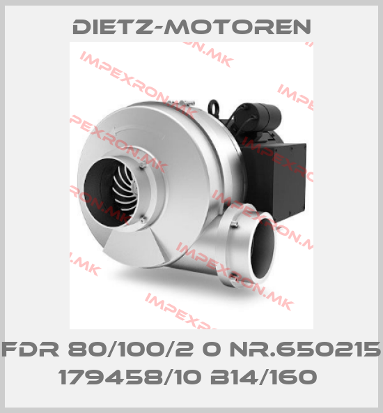 Dietz-Motoren-FDR 80/100/2 0 NR.650215 179458/10 B14/160 price