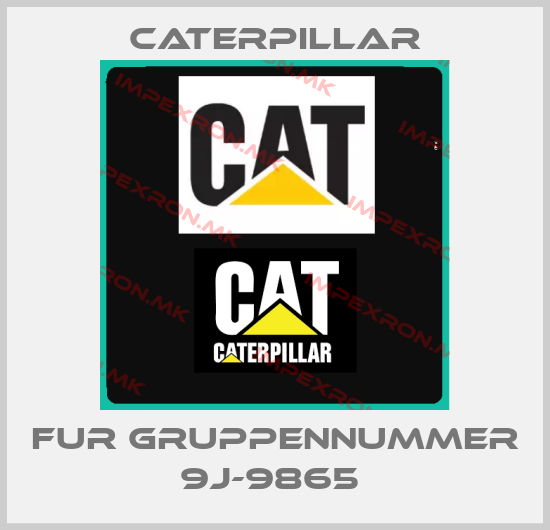 Caterpillar-FUR GRUPPENNUMMER 9J-9865 price