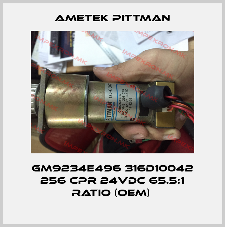 Ametek Pittman-GM9234E496 316D10042 256 CPR 24VDC 65.5:1 RATIO (OEM) price