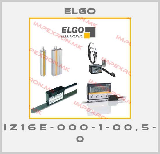 Elgo-I Z 1 6 E - 0 0 0 - 1 - 0 0 , 5 - 0price