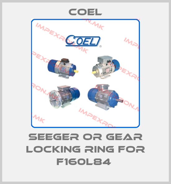 Coel-Seeger or gear locking ring for F160L84 price