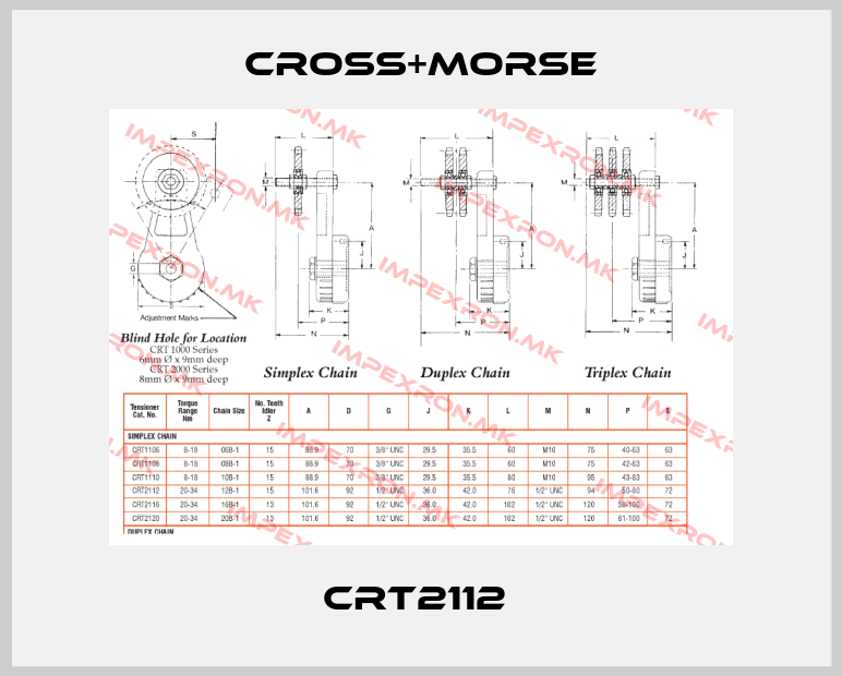 Cross+Morse-CRT2112 price