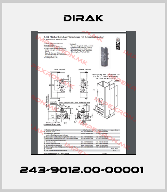 Dirak-243-9012.00-00001 price