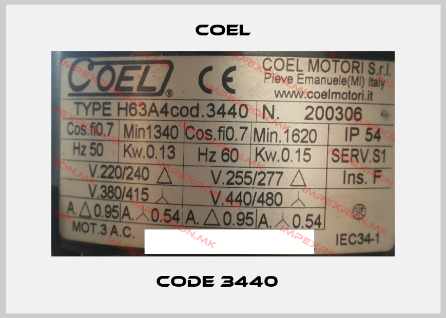 Coel-Code 3440  price