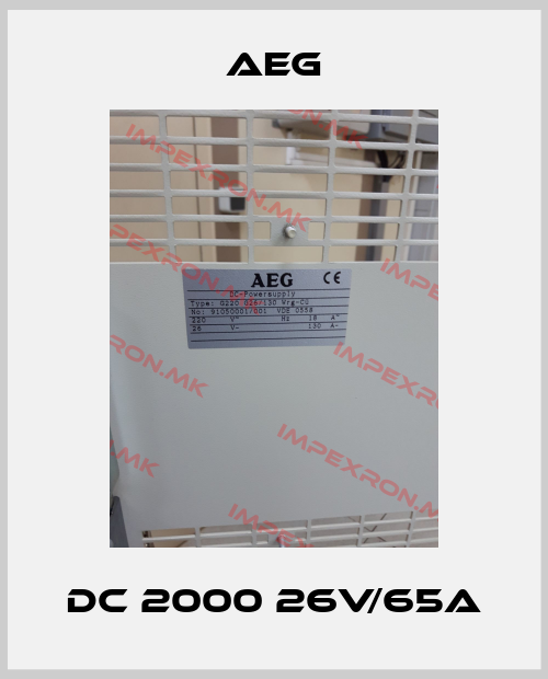 AEG-DC 2000 26V/65Aprice