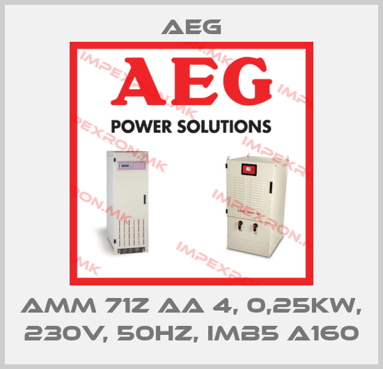 AEG-AMM 71Z AA 4, 0,25kW, 230V, 50Hz, IMB5 A160price