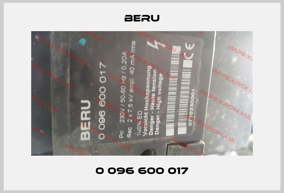 Beru-0 096 600 017price