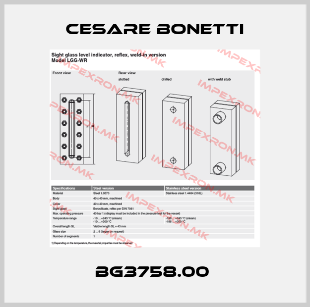 Cesare Bonetti-BG3758.00 price