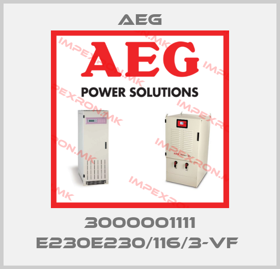 AEG-3000001111 E230E230/116/3-VF price