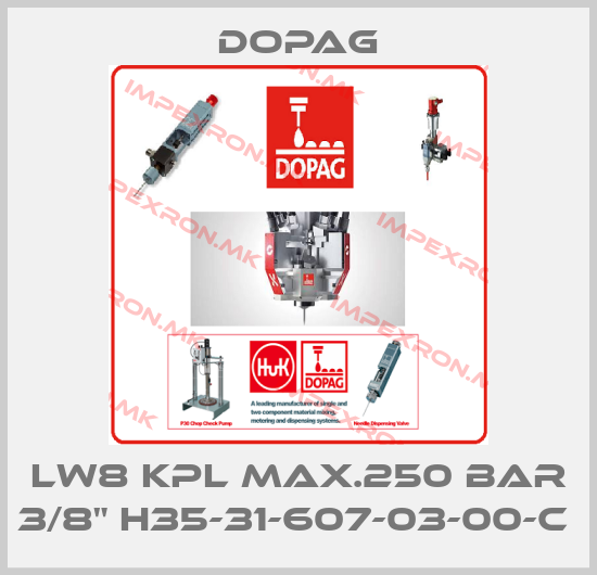 Dopag-LW8 KPL MAX.250 BAR 3/8" H35-31-607-03-00-C price