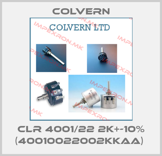 Colvern-CLR 4001/22 2K+-10% (40010022002KKAA) price